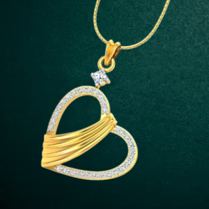 Overlay Cross Heart chain